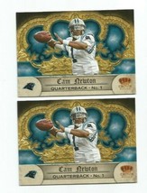 Two (2) Cam Newton (Carolina Panthers) 2012 Crown Royale 2ND Year Cards #76 - £7.55 GBP