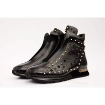 The Infanta High-Top Black Spike Leather Men Sneaker Limited Edition image 2