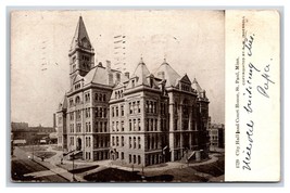 City Hall and Court House St Paul Minnesota MN DB Postcard O18 - £2.00 GBP