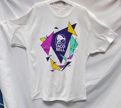 Men's Large Taco Bell Shirt Retro White Short Sleeve Logo Graphic Tee image 2