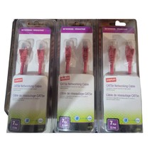 NIB 7&#39; Cat 5e Ethernet Patch Cable - LOT of 3 - £13.23 GBP