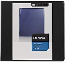 Standard 5&quot; 3-Ring View Binder Black (26359-Cc) 976180 - £22.18 GBP