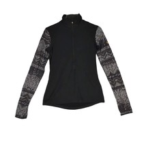 NIKE PRO Hyperwarm Women&#39;s M Dri-Fit 1/2 Zip Pullover Jacket, Nordic Gray Black - £19.68 GBP