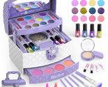 Kids Makeup Kit for Girl 35 Pcs Washable Toddler Makeup Kit, Girl Toys R... - $25.51