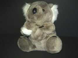 Vintage TCA Group Koala Mom &amp; Baby Brown Plush Stuffed Toy 15&quot; H x 11&quot; W Great! - £34.79 GBP