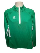 Umbro The Heart and Soul of Football Adult Medium Green Long Sleeve Jersey - £31.39 GBP