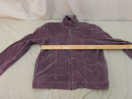 Adult Women's Alfred Dunner Light Purple Full Zipper Jacket Long Sleeve ... - $13.50