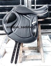 ANTIQUESADDLE Jumping Close Contact Leather Horse saddle Change Gullet - $471.78