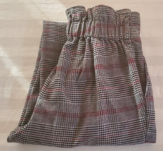 Abercromie &amp; Fitch Hollister Gray Black &amp; Red Plaid Pants Trousers Size XS - £10.30 GBP