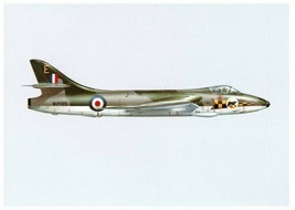 Royal Air Force Hawker Hunter FMK 5 Military Postcard - £11.65 GBP