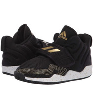 Adidas Deep Threat I Toddler 4K Sneakers Black Gold New in Box - $19.35