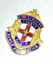1930&#39;s British Lincolnshire County EBA Bowles Association Cricket Enamel... - £7.08 GBP