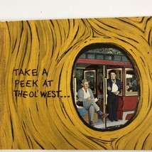 1969 Knotts Berry Farm Ghost Town Postcard Album Book Chief White Eagle Saloon - £15.32 GBP