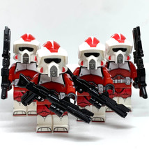 Gift 4x Coruscant Guard ARF Trooper Minifigures Star Wars Clone Shock TroopersSh - $31.69