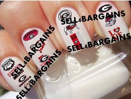 2025 Georgia Bulldogs Dawgs Promo 13 Different Designs Salon Quality Nai... - $251.52 MXN