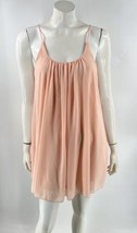 Hug Tank Sun Dress Size Small Light Pink Flowy Spaghetti Strap Low Back ... - $24.75