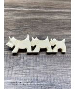 Vintage White Plastic Scottie Dog Scottish Terrier Japan Estate Jewelry ... - $179.77 MXN