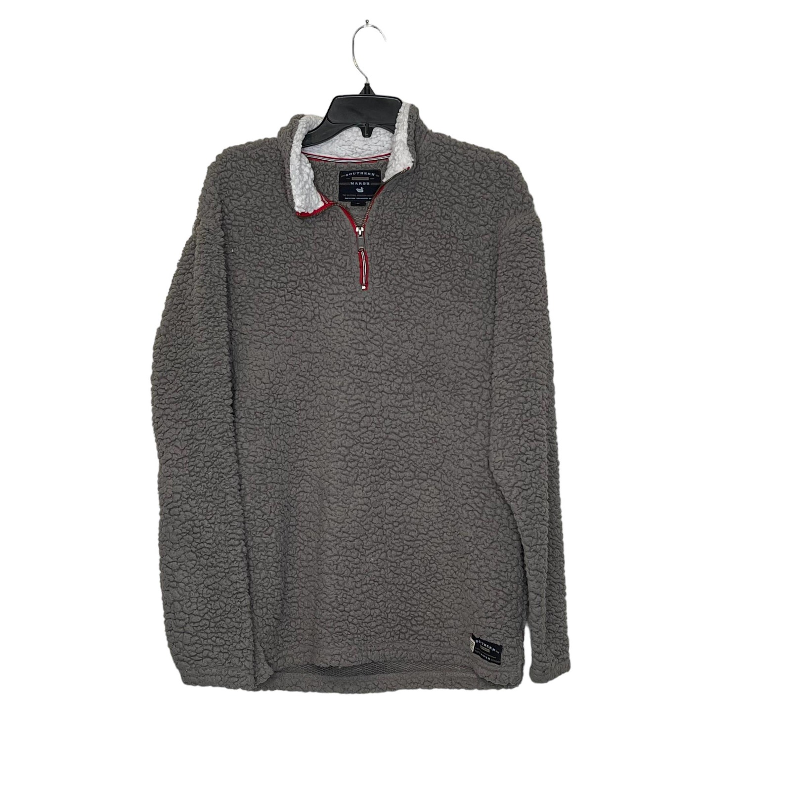 Primary image for Southern Marsh 1/4 Zip Pullover - Size Medium - Gray Sherpa - Men's Outdoor