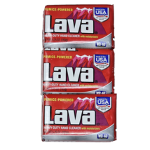 3 Pack Lava Pumice Powered Heavy Duty Hand Cleaner With Moisturizers 5.75oz - £19.39 GBP