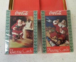 Coca-Cola Nostalgia Santa Claus Christmas Playing Cards 1992 Edition 2 d... - $24.46