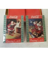 Coca-Cola Nostalgia Santa Claus Christmas Playing Cards 1992 Edition 2 d... - $24.46