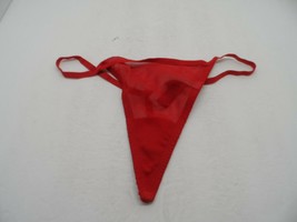 Adore Me Women&#39;s Lace Mesh Risque Thong 66182 Red Size Small - $4.74