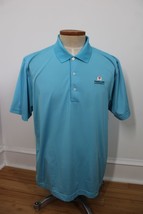 Page &amp; Tuttle XL Blue Stripe Cool Swing Short Sleeve Polo Shirt Traveler&#39;s - $25.64
