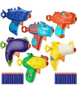 6 Pack Blaster Toy Set ST-114 with Soft Darts, Team Monsterbot vs Team F... - £15.75 GBP