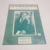 I Love You More and More Every Day by Don Robertson Sheet Music Al Martino photo - £11.88 GBP