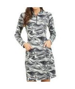 NWT Ladies IBKUL DEVIN BLACK Long Sleeve Mock Golf Dress XS S M L &amp; XL - $1,201.50 MXN