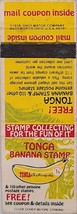 Vintage Ohio Matchbook Mail Away Offer Ad Tonga Banana Postage Stamp - $4.90