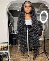 Deep wave 50 inch human hair wig/ 13x6 40 inch curly lace front wig - $1,450.00+