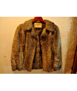 VINTAGE Persian Lamb Jacket Coat Fur Short Size S/M DAMAGE RIP ON BACK S... - £23.59 GBP