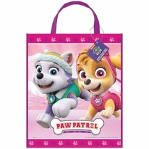 Paw Patrol Girl Pink Loot Favors Party Tote Bag 13&quot; x 11&quot; - £2.18 GBP