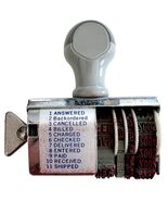 Stockwell Vintage 1999 Business Office Stamp Invoice Multi Wheel 1999-20... - $55.73 CAD