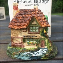 Dept 56 Dickens Village Miniatures - Butcher Building Cold Cast Porcelain - 1986 - £15.80 GBP