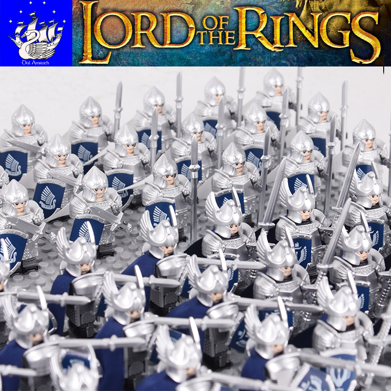Swan Knights The Lord of the Rings Gondor Dol Amroth Army 21pcs Minifigures Toys