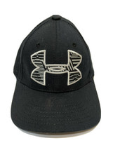 Under Armor Youth Ball Cap Black and White Fitted Small Medium - £10.89 GBP