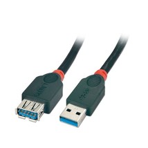 LINDY 3m USB 3.0 Extension Cable - Type A Male to A Female, Black  - £12.18 GBP