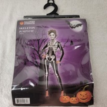 ADULT SEXY SKELETON BABE BONES Jumpsuit Catsuit HALLOWEEN COSTUME BLACK NEW - $18.36 CAD