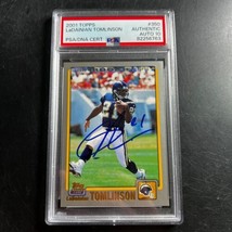 2001 Topps #350 card signed by LaDainian Tomlinson PSA/DNA Authentic AUTO 10 Cha - £559.54 GBP