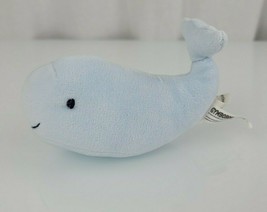 Vintage Gymboree Baby Whale Blue Stuffed Plush Layette Toy Rattle Boy - £31.14 GBP