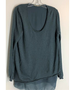 Soft Surroundings Alpaca Blend Layered Oversized Tunic Sweater Size XL Teal - $29.99