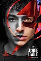 Justice League Movie Poster Ezra Miller The Flash Art Print 14x21&quot; 27x40... - £11.77 GBP+