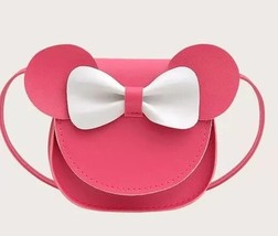   Solid Color Cute Baby Kids Coin Purse Candy Color  Bag  Girls  Bow Messenger B - £95.97 GBP
