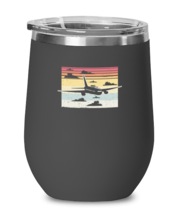 Wine Tumbler Stainless Steel Insulated Funny Airplane Pilot  Aviation  - £19.61 GBP