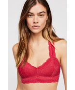 Free People Women&#39;s Galloon Lace Racerback - Size X-Small | Cranberry - £11.72 GBP