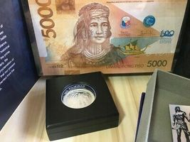 2021 PHILIPPINE 500th LapuLapu 5000 Peso Commemorative Banknote and Meda... - $2,499.00