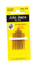 John James Embroidery Needles Size 3/9 - £6.22 GBP