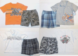 WonderKids Toddler Boys 2 Piece Short Sets 4 Choices Size 3T NWT - £7.56 GBP